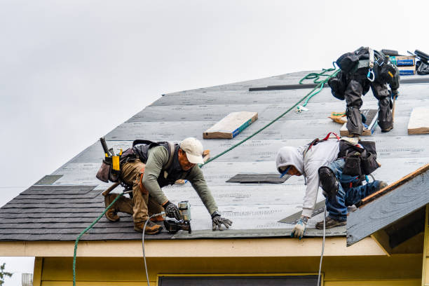 Professional Gutter Installation technician working in Shenandoah, PA